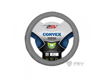 Оплeтка на руль "PSV" CONVEX (Серый) M от PSV Оплeтка на руль "PSV" CONVEX (Серый) M