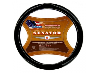 Оплетка "SENATOR" замшевая Alaska Черный М от AZARD Оплетка "SENATOR" замшевая Alaska Черный М