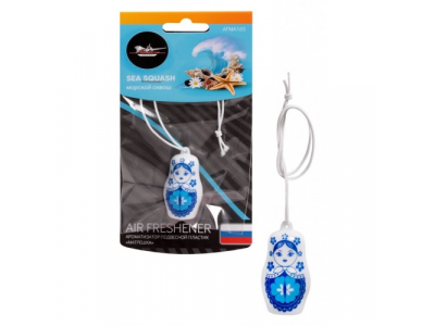 Ароматизатор подвесной пластик "Матрешка" морской сквош от Airline Ароматизатор подвесной пластик "Матрешка" морской сквош