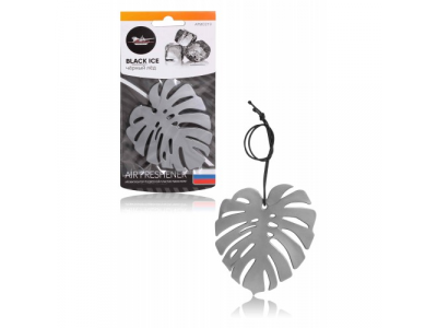 Ароматизатор подвесной пластик "Монстера" черный лед от Airline Ароматизатор подвесной пластик "Монстера" черный лед