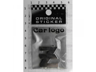 Буква Z 3D для авто (28x27x3) хром. 3М шрифт DIY от SDS Буква Z 3D для авто (28x27x3) хром. 3М шрифт DIY