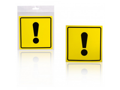 Знак Начинающий водитель ГОСТ, внутренний, самоклеящийся (150*150 мм), в уп. 1шт. от Airline Знак Начинающий водитель ГОСТ, внутренний, самоклеящийся (150*150 мм), в уп. 1шт.