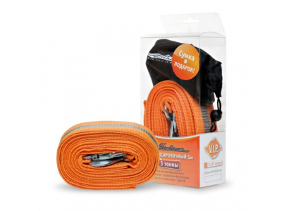 Трос буксировочный AIRLANE 3т, 5м, без крюков VIP от Airline Трос буксировочный AIRLANE 3т, 5м, без крюков VIP