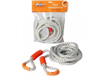 Трос буксировочный канат AIRLANE 10т, 6м, без крюков от Airline Трос буксировочный канат AIRLANE 10т, 6м, без крюков