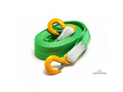 Трос ленточный 8т. в пакете СУПЕР УСИЛЕННЫЙ от Сервис ключ Трос ленточный 8т. в пакете СУПЕР УСИЛЕННЫЙ