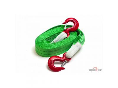 Трос ленточный 6т. в пакете СУПЕР УСИЛЕННЫЙ от Сервис ключ Трос ленточный 6т. в пакете СУПЕР УСИЛЕННЫЙ