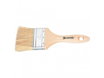 Кисть плоская "Евро" 1", натуральная щетина, деревянная ручка MATRIX от MATRIX Кисть плоская "Евро" 1", натуральная щетина, деревянная ручка MATRIX