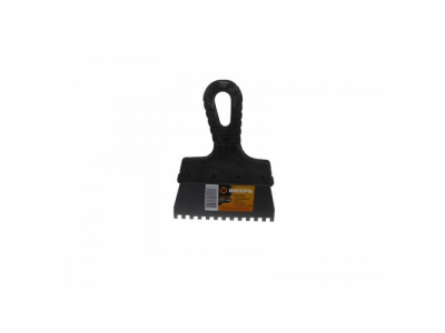 Шпатель зубчатый нерж.cталь пластиковая рукоятка 6х6 мм, 150мм Вихрь от Вихрь Шпатель зубчатый нерж.cталь пластиковая рукоятка 6х6 мм, 150мм Вихрь