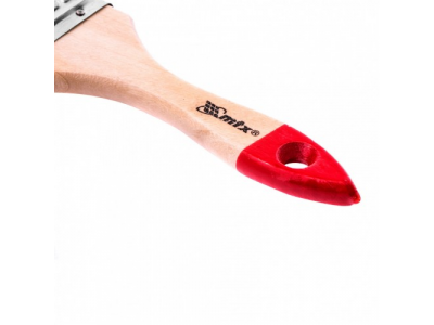 Кисть плоская "Стандарт" 2,5", натуральная щетина, деревянная ручка Mtx