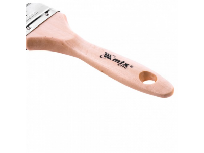 Кисть плоская "Евро" 2", натуральная щетина, деревянная ручка Mtx