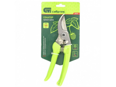 Секатор прямого реза, пластиковые рукоятки Сибртех от СИБРТЕХ Секатор прямого реза, пластиковые рукоятки Сибртех