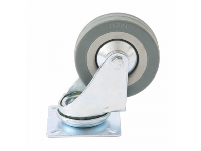 Колесо поворотное d-50 мм., крепление платформенное СИБРТЕХ от СИБРТЕХ Колесо поворотное d-50 мм., крепление платформенное СИБРТЕХ