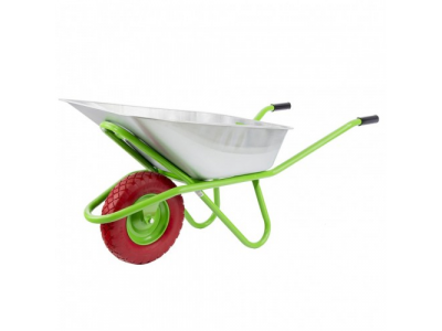 Тачка садово-строительная с PU колесом, грузоподъемность 180 кг, объем 90 л Сибртех