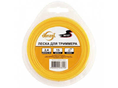 Леска для триммера звезда, 2.0мм х 15м// Denzel //Россия от DENZEL Леска для триммера звезда, 2.0мм х 15м// Denzel //Россия
