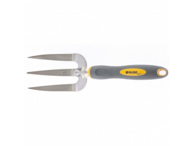 Вилка посадочная трехзубая, двухкомпонентная рукоятка Luxe Palisad