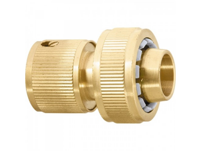 Соединитель латунный быстросъемный для шланга 3/4"// PALISAD от PALISAD Соединитель латунный быстросъемный для шланга 3/4"// PALISAD