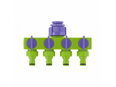 Разветвитель четырёхканальный 1/2"-3/4", регулируемый // PALISAD от PALISAD Разветвитель четырёхканальный 1/2"-3/4", регулируемый // PALISAD