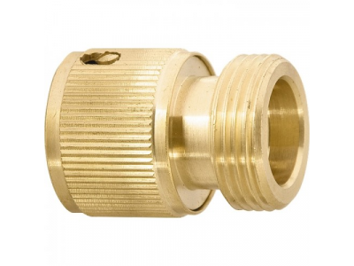 Соединитель латунный быстросъемный, внешняя резьба 3/4", посадочный D 3/4"// PALISAD от PALISAD Соединитель латунный быстросъемный, внешняя резьба 3/4", посадочный D 3/4"// PALISAD