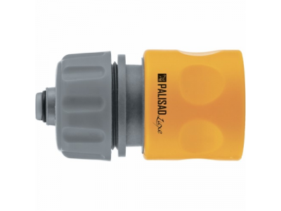 Соединитель пластмассовый быстросъемный для шланга 1/2", аквастоп, однокомпонентный PALISAD LUXE от PALISAD Соединитель пластмассовый быстросъемный для шланга 1/2", аквастоп, однокомпонентный PALISAD LUXE