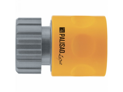 Соединитель пластмассовый быстросъемный, внутренняя резьба 3/4", аквастоп, однокомпонентный PALISAD LUXE от PALISAD Соединитель пластмассовый быстросъемный, внутренняя резьба 3/4", аквастоп, однокомпонентный PALISAD LUXE