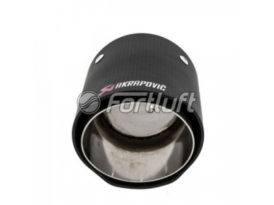 Fortluft Карбоновая насадка Akrapovic Style 90мм MT133 от Fortluft Fortluft Карбоновая насадка Akrapovic Style 90мм MT133