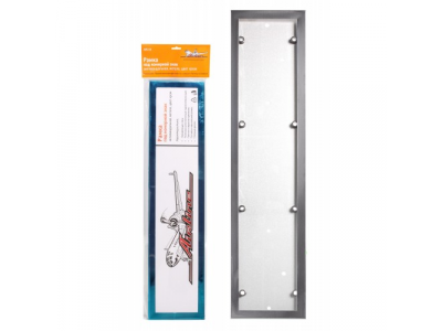 Рамка под номерной знак, антивандальная, металл, цвет хром от Airline Рамка под номерной знак, антивандальная, металл, цвет хром