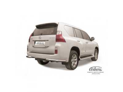 Защита заднего бампера "уголки" Arbori d76 LEXUS GX-460 2010-2013 от ARBORI Защита заднего бампера "уголки" Arbori d76 LEXUS GX-460 2010-2013