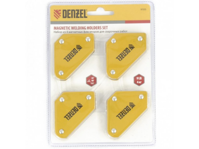 Набор из 4 магнитных фиксаторов для сварочных работ Denzel