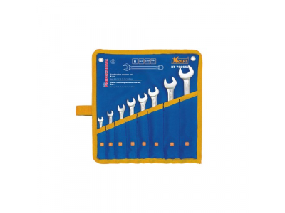 Ключ комбинированный набор 8шт: 6,8,10,12,13,14,17,20мм (сумка)