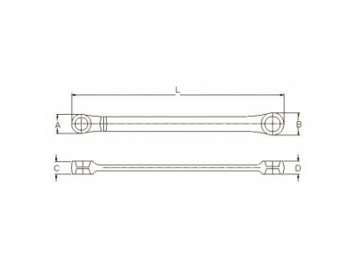 Набор ключей E-профиль текстурных 4пр.