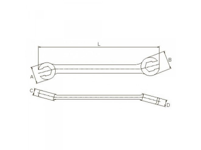 Ключ разрезной 21х23 мм