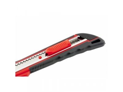 Нож, 9 мм выдвижное лезвие, метал. направляющая, эргоном. двухкомпонентная рукоятка//MATRIX от MATRIX Нож, 9 мм выдвижное лезвие, метал. направляющая, эргоном. двухкомпонентная рукоятка//MATRIX