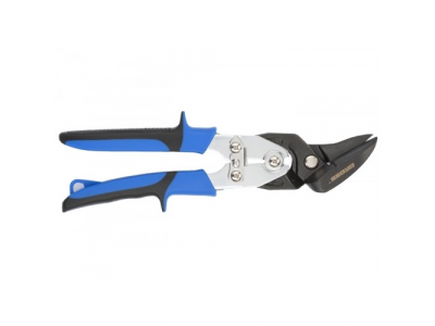 Ножницы по металлу"PIRANHA",усиленные,255 мм,прямой и правый рез,сталь-СrMo,двухкомп.рукоятки//GROSS от GROSS Ножницы по металлу"PIRANHA",усиленные,255 мм,прямой и правый рез,сталь-СrMo,двухкомп.рукоятки//GROSS