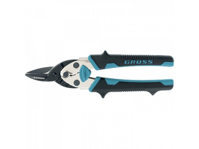 Ножницы по металлу"PIRANHA"МИНИ 190мм,прямой рез,сталь-СrM,двухкомпонентные рукоятки//GROSS от GROSS Ножницы по металлу"PIRANHA"МИНИ 190мм,прямой рез,сталь-СrM,двухкомпонентные рукоятки//GROSS