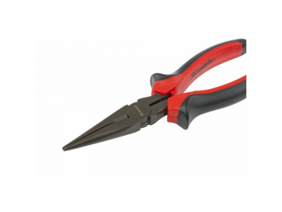 Длинногубцы Black Nickel, 200 мм, прямые, двухкомпонентные рукоятки// MATRIX