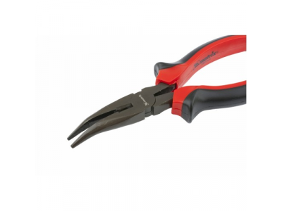 Длинногубцы Black Nickel, 160 мм, изогнутые, двухкомпонентные рукоятки// MATRIX