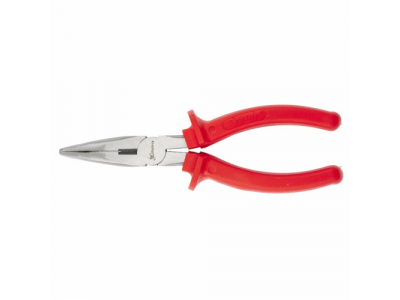 Длинногубцы Econom, 180 мм, изогнутые шлифованные, пластмассовые рукоятки// MATRIX