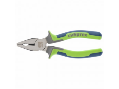 Плоскогубцы комбинированные, 160 мм, фосфатирование, трехкомпонентные рукоятки СИБРТЕХ от СИБРТЕХ Плоскогубцы комбинированные, 160 мм, фосфатирование, трехкомпонентные рукоятки СИБРТЕХ