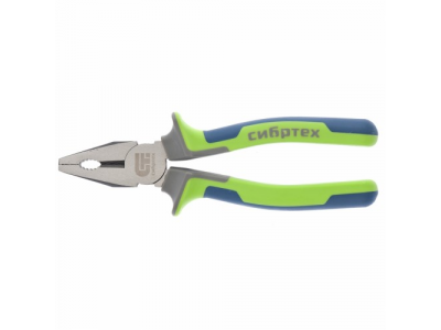 Плоскогубцы комбинированные, 200 мм, фосфатирование, трехкомпонентные рукоятки СИБРТЕХ от СИБРТЕХ Плоскогубцы комбинированные, 200 мм, фосфатирование, трехкомпонентные рукоятки СИБРТЕХ