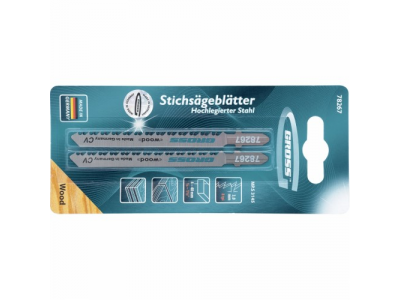 Полотна для электролобзика по дереву, 2 шт. ( 3145 ) GROSS от GROSS Полотна для электролобзика по дереву, 2 шт. ( 3145 ) GROSS