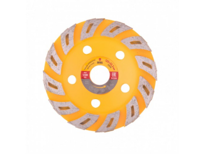 Чашка алмазная зачистная, 125 мм, Турбо Denzel от DENZEL Чашка алмазная зачистная, 125 мм, Турбо Denzel