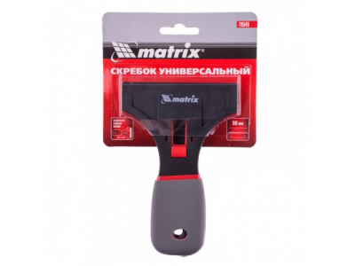 Скребок с обрезиненной рукояткой, выдвижное сменное лезвие Matrix от MATRIX Скребок с обрезиненной рукояткой, выдвижное сменное лезвие Matrix