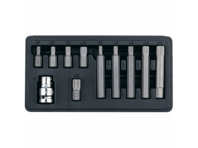 Набор бит SPLINE, хвостовик-шестигранник 1 1/2'', CrV,10 мм, 11 пред// STELS от STELS Набор бит SPLINE, хвостовик-шестигранник 1 1/2'', CrV,10 мм, 11 пред// STELS