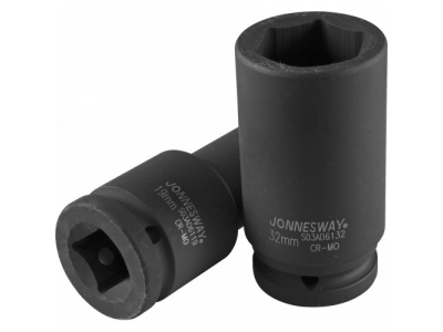 Головка торцевая ударная глубокая 3/4"DR, 22 мм, S03AD6122 JONNESWAY