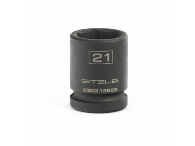 Головка ударная шестигранная, 21 мм, 1/2, CrMo Stels