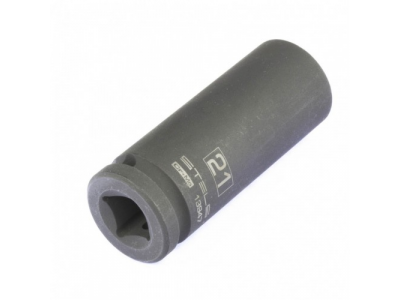 Головка ударная удлиненная шестигранная, 21 мм, 1/2, CrMo Stels