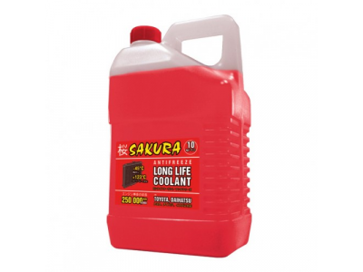 Антифриз SAKURA Long Life Cooland красный 10л