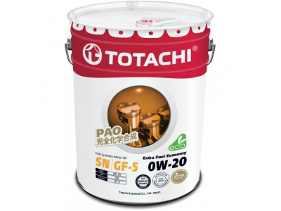 Масло моторное TOTACHI Extra Fuel SN синт. 0W20 20л от TOTACHI Масло моторное TOTACHI Extra Fuel SN синт. 0W20 20л