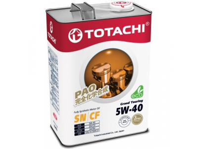Масло моторное TOTACHI Grand Touring SN Синтетика 5W40 4л от TOTACHI Масло моторное TOTACHI Grand Touring SN Синтетика 5W40 4л
