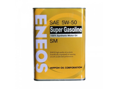 Моторное масло ENEOS Super Gasoline 5W50 SM, 4л